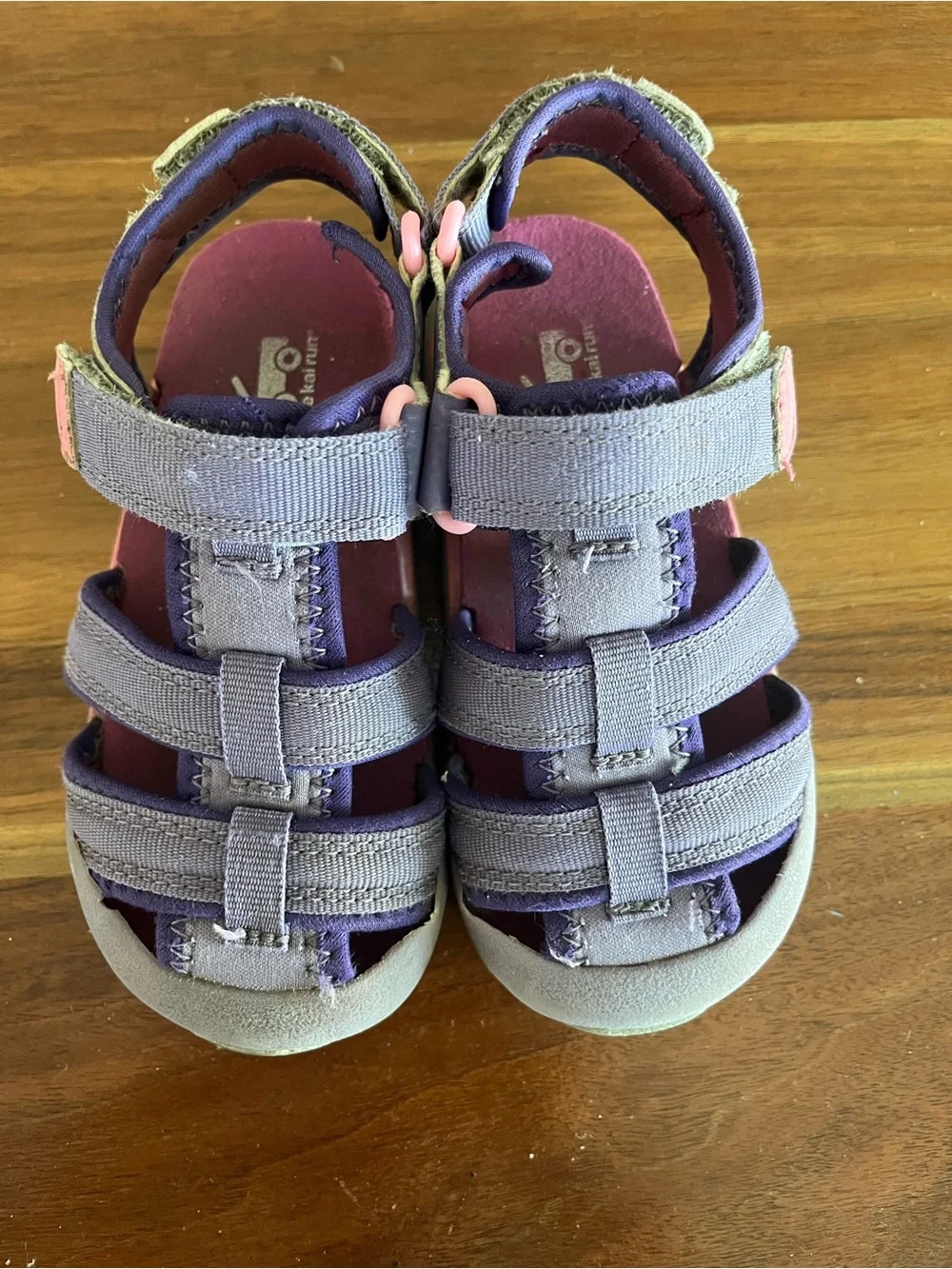 See Kai Run Purple & Pink Closed-Toe Sandals